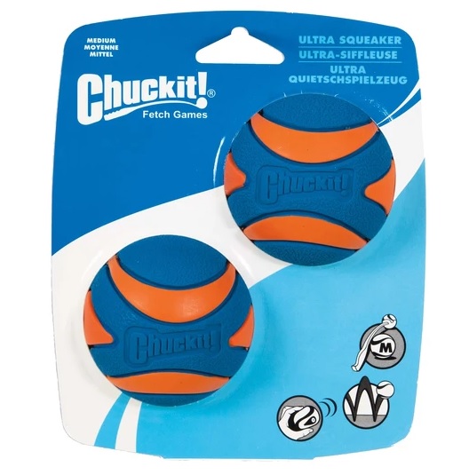 Mänguasi Chuckit piiksuv pall M 6cm 2tk