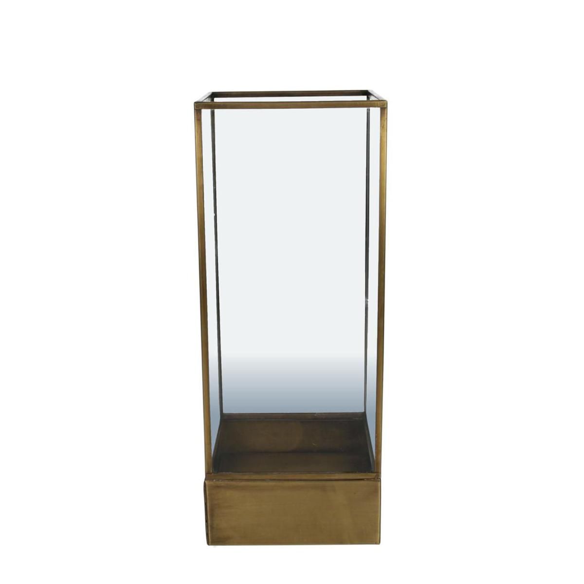 Latern Brass kuldne 12x12x30cm