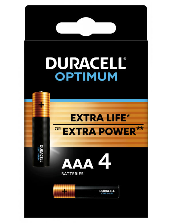 Patarei Duracell Optimum AAA 4tk.