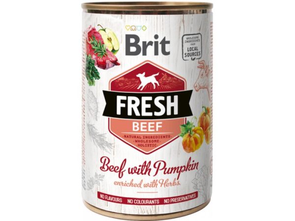 Brit Fresh Beef with Pumpki konserv 400g