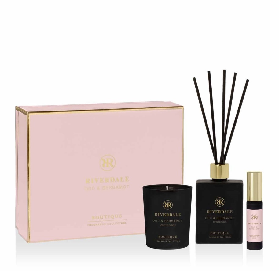 Kinkekomplekt Boutique Oud & Bergamot S roosa