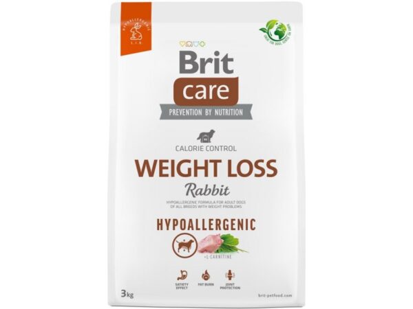 Brit Care Weight Loss kuivtoit koertele jäneselihaga, 3kg