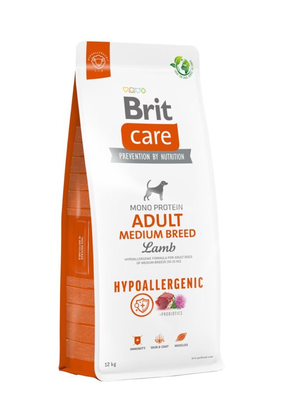 Brit Care Hypoallergenic Adult Medium Breed Lamb koeratoit 12kg