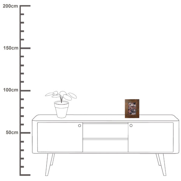 Pildiraam puidust 10x15cm pruun