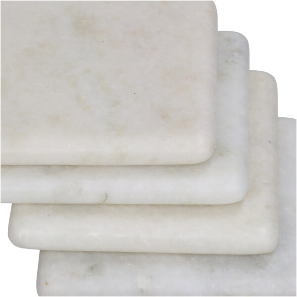 Tassialus valge marmor 10x10x4cm 4tk/pk