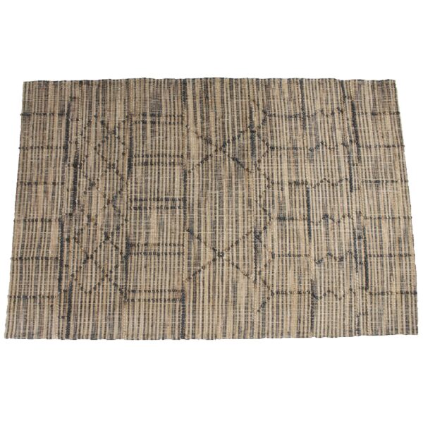 Vaip Jute musta mustriga 160x230cm pruun