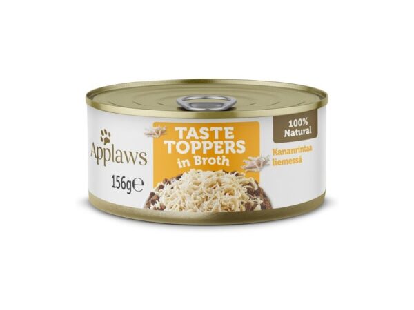 Applaws Taste Toppers konserv koerale kana puljongis, 156g