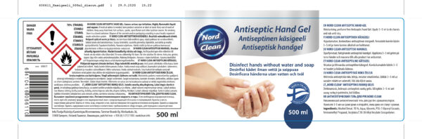 Kätegeel antiseptiline 500ml