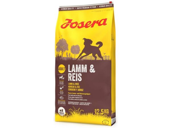 Josera kuivtoit lammas ja riis täsikasvanud koertele, 12,5kg