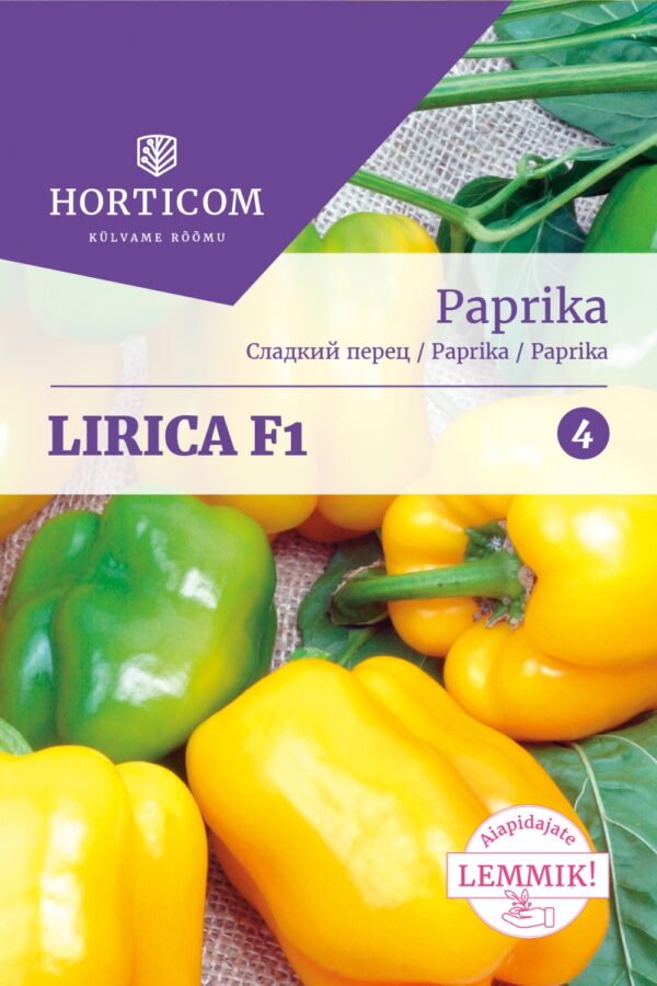 Paprika 'Lirica F1' kollane 5s