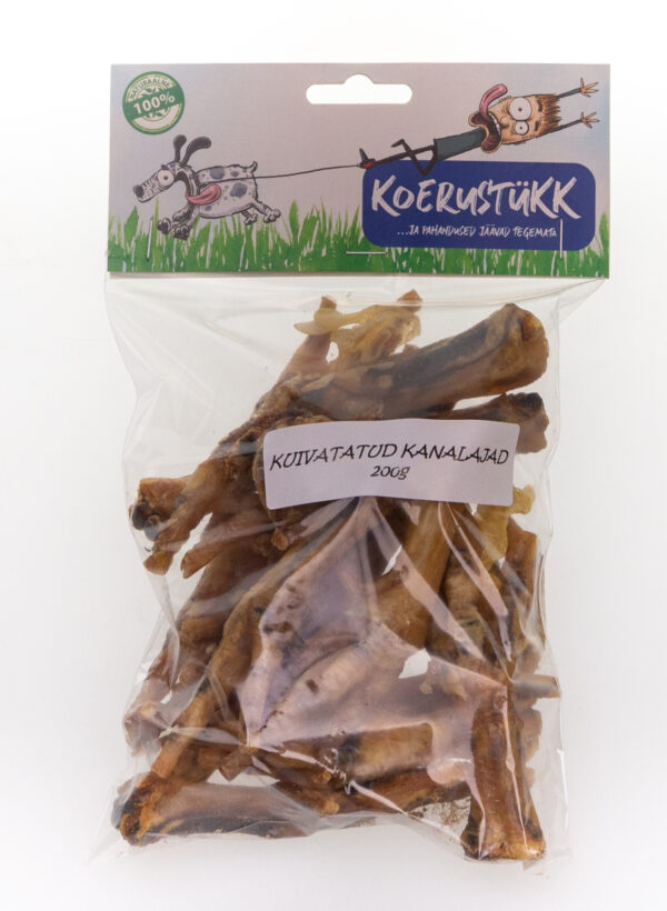 Kuivatatud kanajalad 0,2 kg