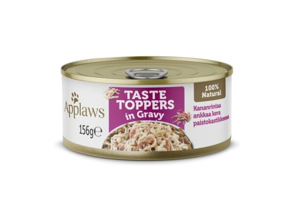 Applaws Taste Toppers konserv koerale kana- ja pardilihaga kastmes, 156g