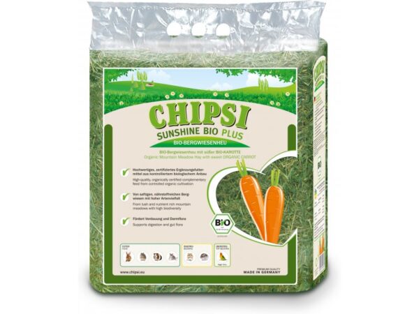 Chipsi Sunshine Bio Hein Porgandi tükkidega  0,6 kg