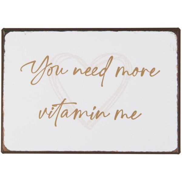 Silt You need more vitamin me 20x h14cm kreem