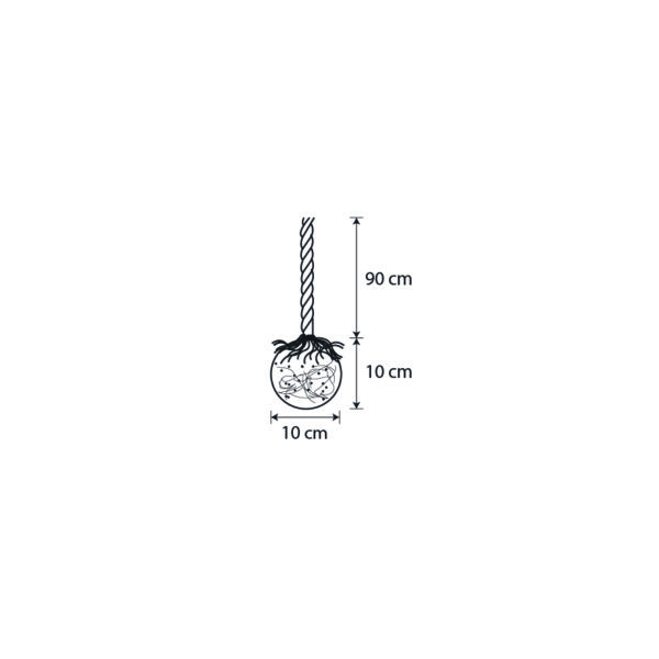 Valguspall 15LED soe valge, d10cm, patareidega