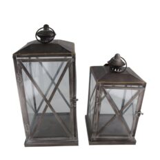 Latern metallist 17,5×17,5x35cm