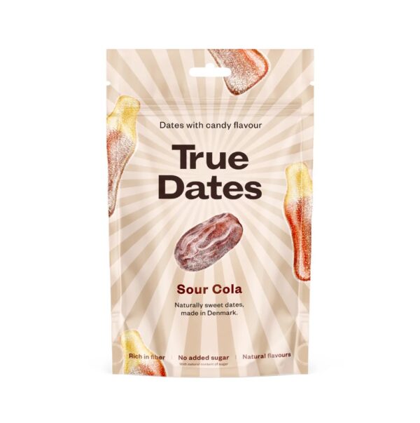 True Dates datlid Sour Cola, 100g