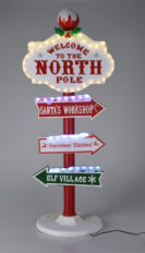 Dekoratsioon silt North Pole 59LED, h95cm IP44