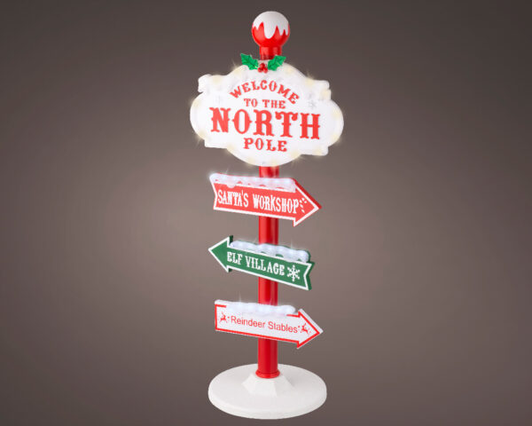 Dekoratsioon Welcome to the North Pole, 59LED, 38,5x30x95cm