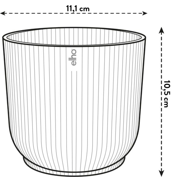 Lillepott Vibes Fold Ø11x h11cm valge