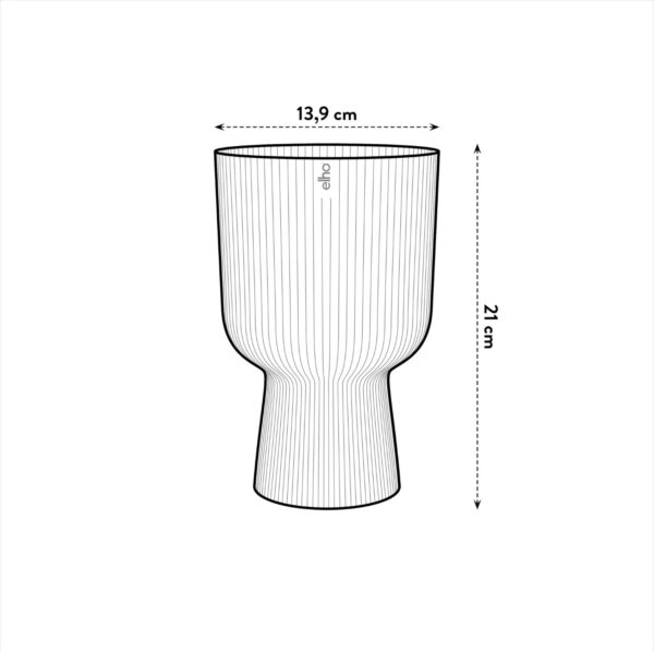 Lillepott Vibes Fold Ø14x h21cm valge