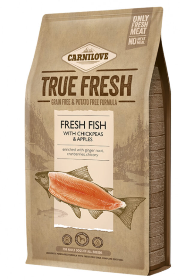 Carnilove kuivtoit True Fresh kalaga koertele, 4kg