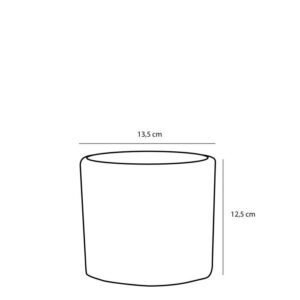 Lillepott Era reljeefne Ø13,5x H12,5cm kuldne