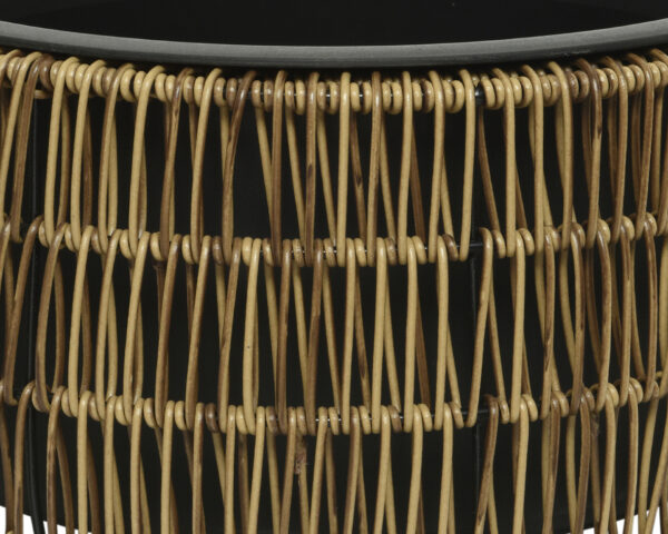 Õuepott Kate d36x h20cm punutud, pruun