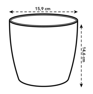 Lillepott Brussels Ø16x h15cm valge