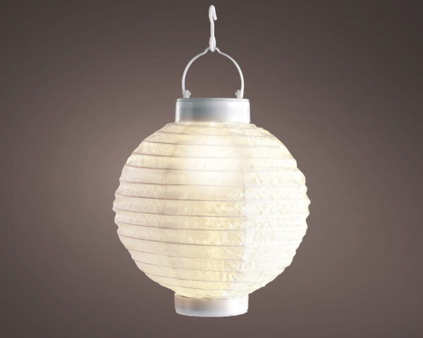 Solarvalgusti latern d20x h23cm soe valge