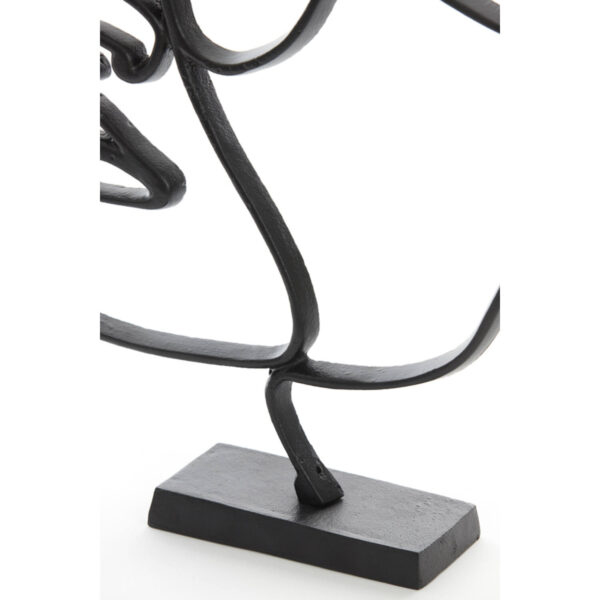 Dekoratsioon nägu 34x8x35cm must