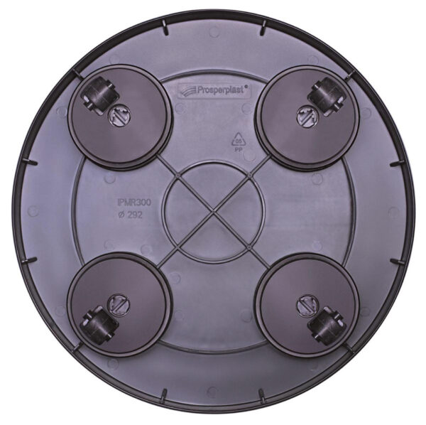 Lillepoti alus ratastega Ø26,5x h6cm hall