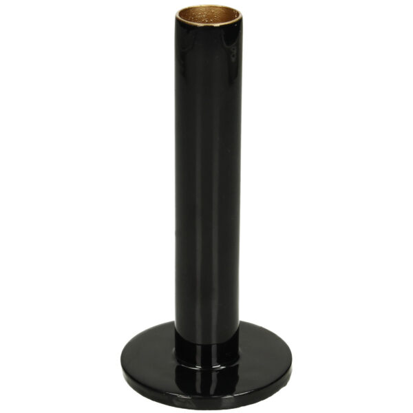 Küünlajalg metallist d7x h16cm must