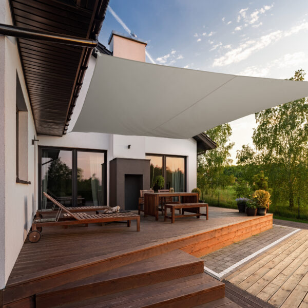 Päikesevari ristkülik 4x6m hall