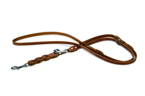 Beeztees treeningrihm koerale 200cm x12mm pruun nahast cognac