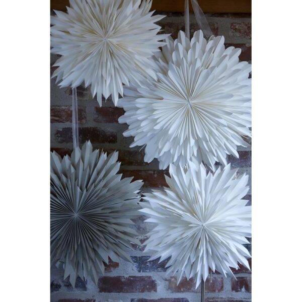 Dekoratiivtäht Spiky paberist 40x22 +85cm valge