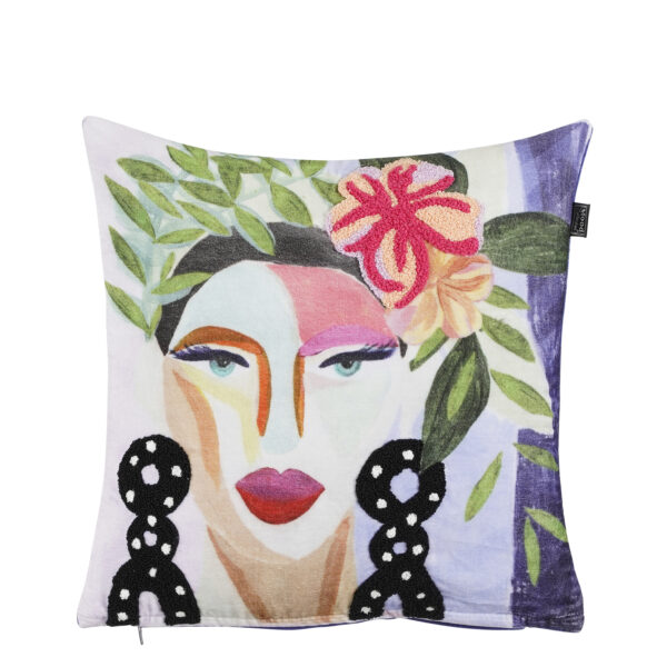 Dekoratiivpadi Camelia 45x45x10cm sinine