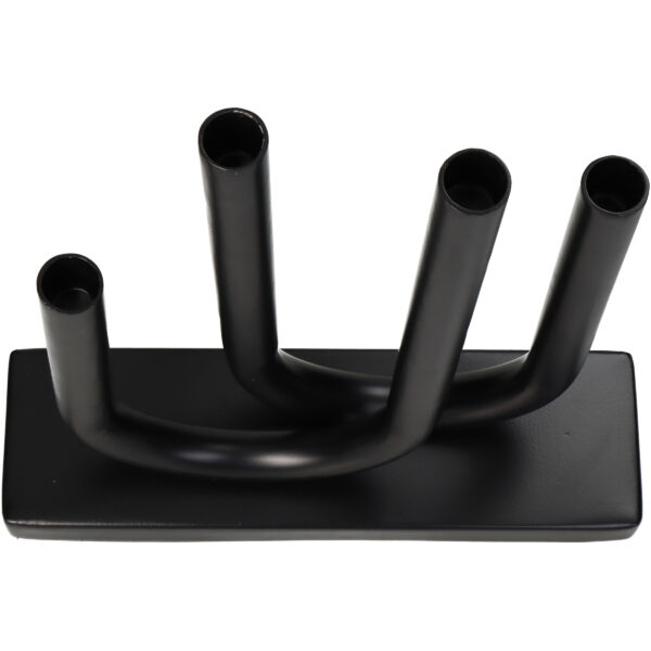 Küünlajalg 4le küünlale 36x9x31cm must