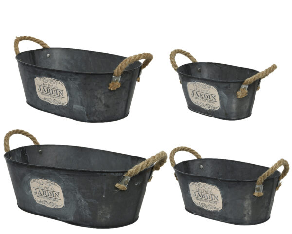 Tsinkpott Jardin 30x18x h11cm