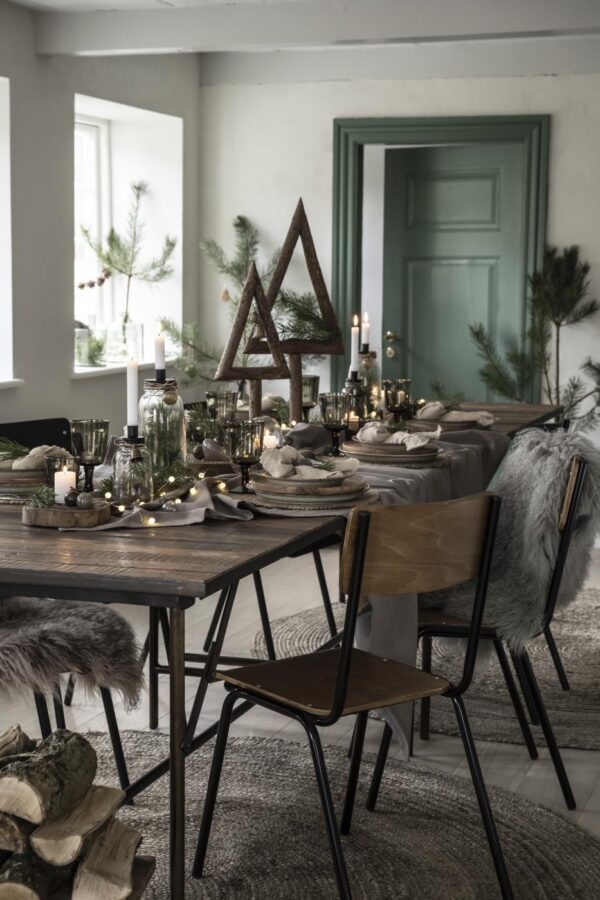 Küünlahoidja klaas h 25.5cm, d11.3cm