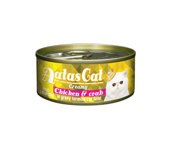 Aatas Cat Creamy Chicken&Crab 80g