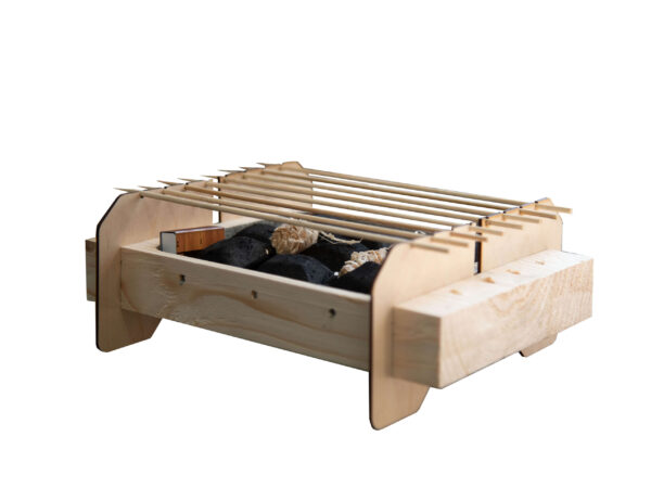 Ühekordne loodussõbralik grill 30 x 20 x 5cm