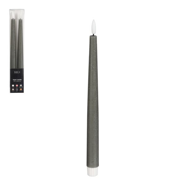 Küünal LED h28,5x d2,2cm hall, pat. 2tk/pk