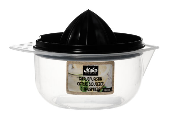 MAKU tsitrusepress 12x 16x 10cm must/valge