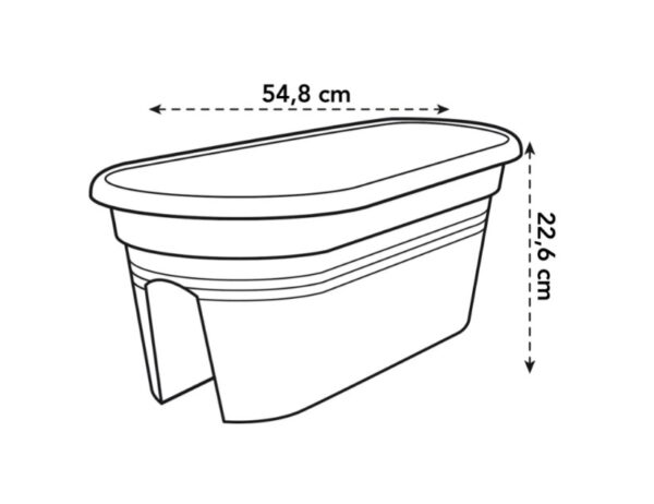 Rõdupott Green Basics 54,8x29,3x22.6cm hall