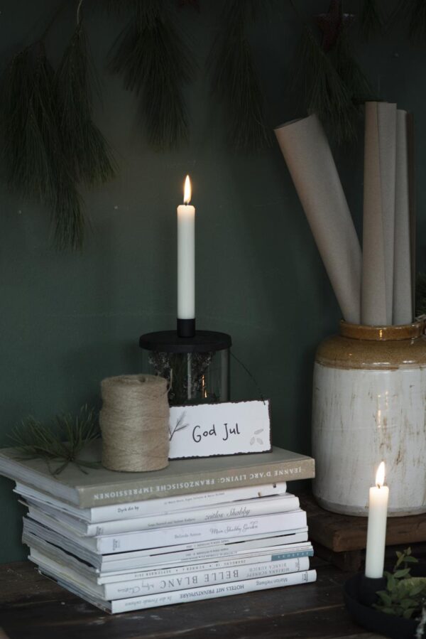 Küünlahoidja klaas h16.5cm, d11cm