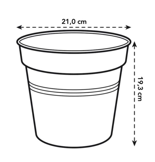 Istutuspott Green Basics 21x19cm leheroh