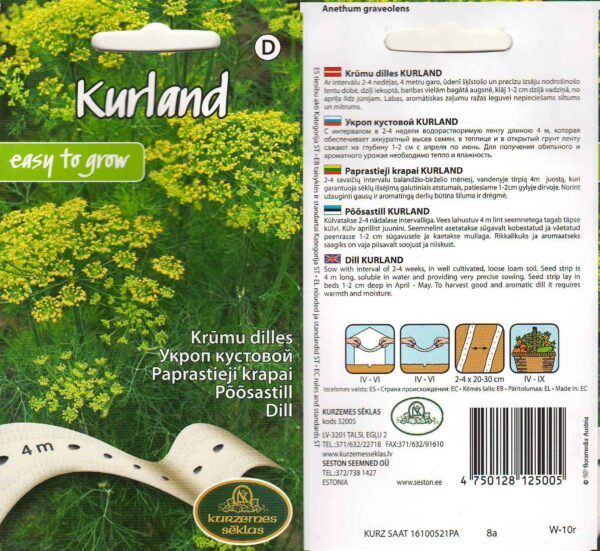 Aedtill 'Kurland' 4m seemnelint