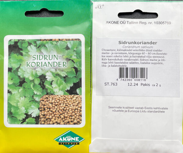 Aedkoriander 'Lemon' 2g