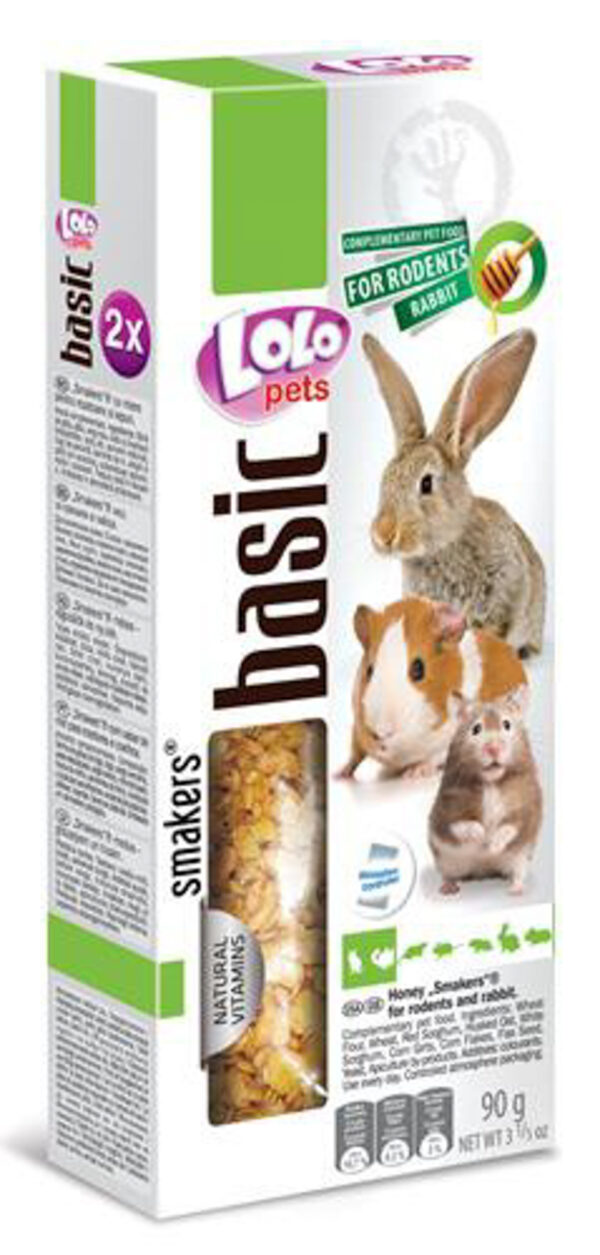 LoloPetsSTANDARD maiusepulgad meega närilistele ja jänestele 2tk 90g